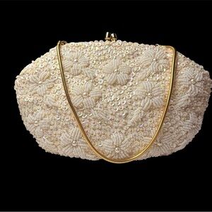 ✨ Vintage Beaded Evening Clutch – Richele Hand Made in Hong Kong ✨